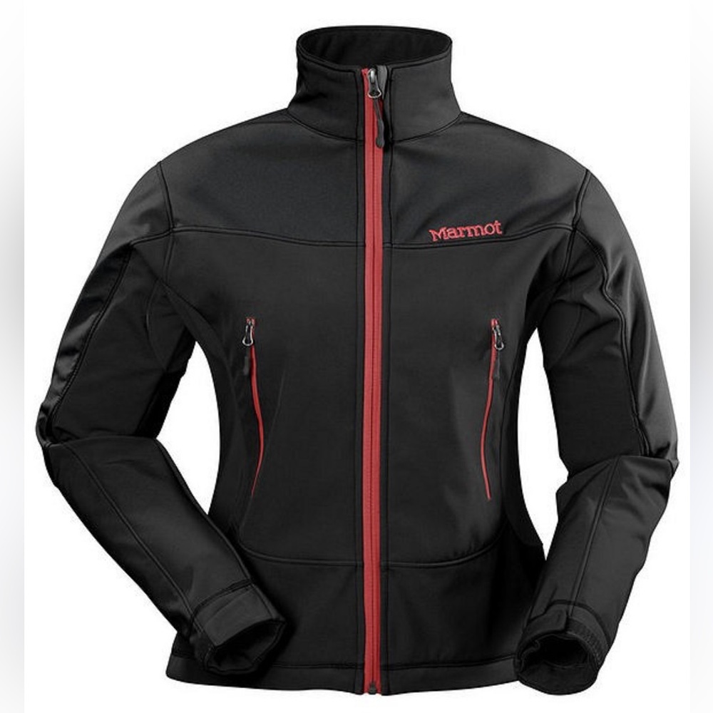 Marmot Snazette Black and‎ Red Jacket. Size M